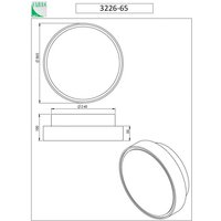 Fabas Luce Hatton vägglampa, Ø 30 cm, sensor, 2 x E27, vit, IP65