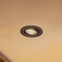 BRUMBERG LED downlight 38° round black 3,000 K