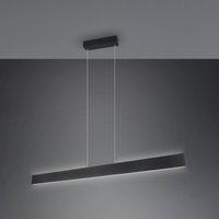 Trio Lighting Suspension LED Galway, noir mat, up/down, CCT, métal