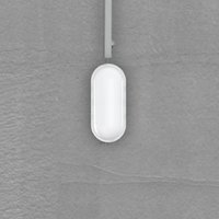 MEGATRON LED-utomhusvägglampa Zella Neo XL Sensor, vit, IP54