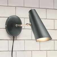 Northern Birdy Short wall light, grey/steel