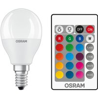 OSRAM LED bulb E14 4.9W Star+ drop matt remote control