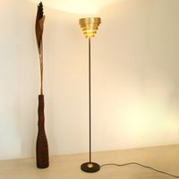 Holländer Lustrous floor lamp BANDEROLE in brown-gold