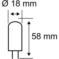 Pauleen ampoule à broche LED, G9, 4,6 W, claire, 2.700 K