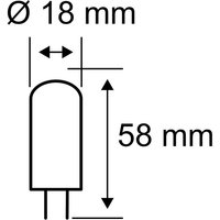 Pauleen LED-stiftlampa, G9, 4,6 W, klar, 2 700 K