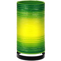 Woru Bordslampa Julie med omlindade trådar, grön