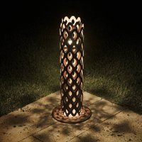 Slamp Charlotte LED path light, Corten steel, height 63 cm, IP65