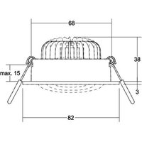 BRUMBERG BB34 LED recessed spot not dimmable white