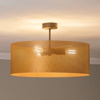 Euluna taklampa Zofia, guldfärgad Ø 50 cm