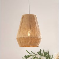 EGLO Hänglampa Alderney, tre skärmar av naturgarn