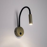 TK Lighting Lagos wall light, olive green/black, G9, height 45 cm, metal