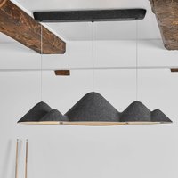 LOOM DESIGN suspension LED Panorama noir/gris feutre 106 cm