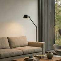 Lucande golvlampa Silka, höjd 173 cm, svart, metall