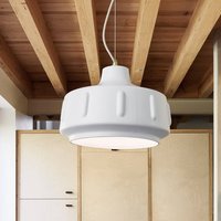 MARKET SET Jimmy hanging light, Ø 38 cm, white, ceramic