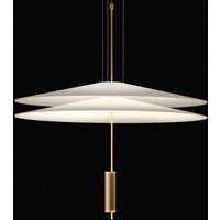 Vibia Flamingo - LED-pendellampa 2 skärmar, guld