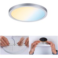 Paulmann Areo panel ZigBee CCT round chrome 17.5cm