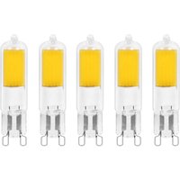 Arcchio LED-stiftlampa, G9, 4W, 2700K, set om 5