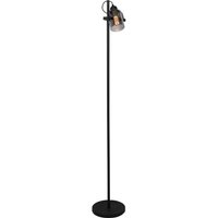 Freelight Fumoso golvlampa, höjd 143 cm, svart/rökgrå