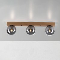 JUST LIGHT. GmbH Green Widow taklampa, glasklot, tre lampor