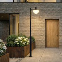 Lucande Toras LED outdoor light, black, 1-bulb, CCT dimmable