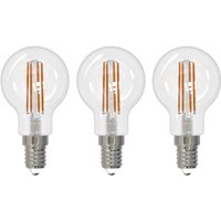 Arcchio filament LED bulb E14 G45, set of 3, 4000 K
