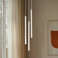 SIGMA Hänglampa Sopel 3, taupe, rund, 3 lampor, stål, G9