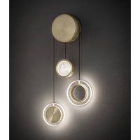 Sil-Lux LED-vägglampa Yo-Yo B, guld