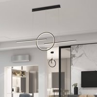 Mantra Iluminación LED-hänglampa Kitesurf, 3 lampor, svart