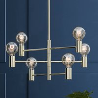 Markslöjd Hänglampa Capital, mässing, 6 lampa