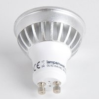 Lindby LED bulb GU10 5 W clear 3,000 K 55° set of 10
