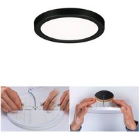 Paulmann Areo LED-panel rund svart 4000K Ø11,8cm
