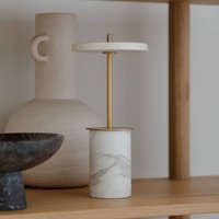 UMAGE lampe à poser LED rechargeable Asteria Move Mini, blanc 26 cm IP44