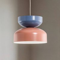 ALDEX Tula hänglampa, korall/blå, metallskärm