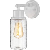 Elstead Morvah bathroom wall light in white