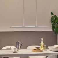 Paulmann Lento LED pendant light, chrome, 100 cm, up/down, dimmable