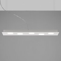 Fabbian Quarter - vit LED-hänglampa 5 lampor