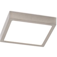 LED-Deckenlampe Disc nickelfarben satiniert, Länge 14 cm CCT