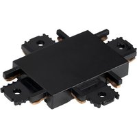 Lindby cross connector Lumaro, black, plastic