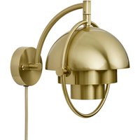 Gubi Vägglampa Multi-Lite, mässingsfärgad, metall, G9