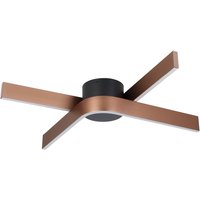 LED-Smart-Deckenleuchte Folcino-Z, bronzefarben, 64 cm, CCT