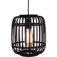 Brilliant Hänglampa Woodrow med burskärm av bambu