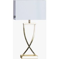 By Rydéns Omega table lamp brass/white height 52cm