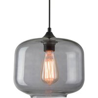 Zambelis Hänglampa 14102 av glas, rökgrå, Ø 24 cm