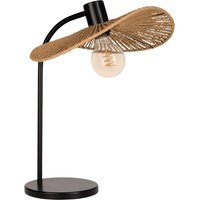 Tischleuchte Siruela, braun, Höhe 47 cm, Papierseil, E27