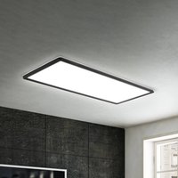 Briloner LED surface-mounted panel Slim 58x20cm on/off 4,000K black