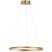 Paul Neuhaus Suspension LED Titus, Ø 60 cm, laiton, intensité variable