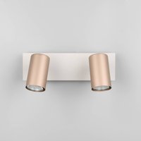 Trio Lighting Marley downlight brown/light grey 30 x 9 cm 2-bulb metal
