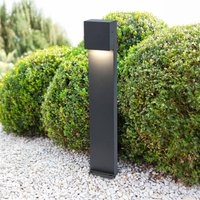 LUTEC LED-gånglampa Gemini FX, IP54, antracit