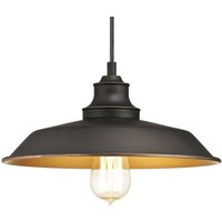 Westinghouse hänglampa Iron Hill, svart, 1 lampa