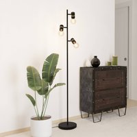 EGLO Lurone golvlampa, svart, tre lampor